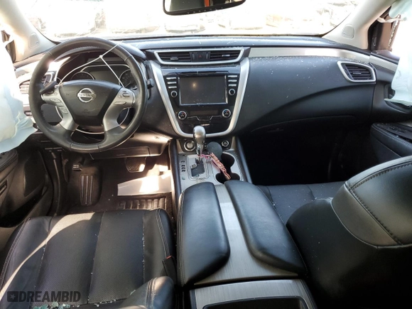 2017 Nissan Murano SL with VIN 5N1AZ2MH8HN124713, listed as a Copart auction lot 72753144 with 109,164 mi miles and Salvage Title. Bid and sale history available at carsss.com. Image 8.