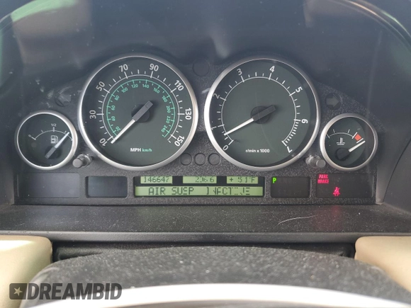 2003 Land Rover Range Rover HSE with VIN SALME11493A138217, listed as a Copart auction lot 53349625 with 146,647 mi miles and Salvage title. Bid and sale history available at DreamBid. Image 9.