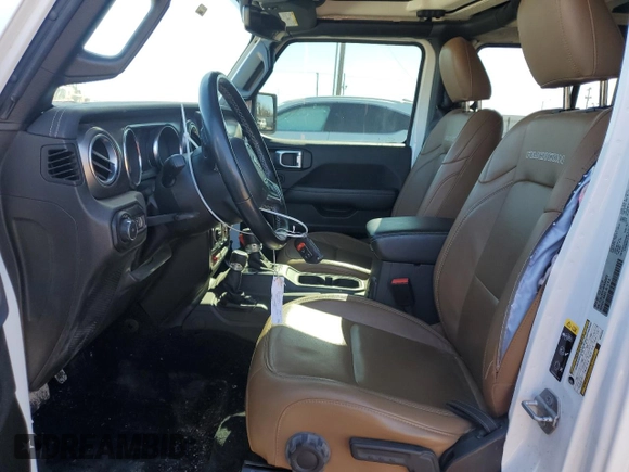 2021 Jeep Wrangler Unlimited Rubicon with VIN 1C4JJXFG7MW842870, listed as a Copart auction lot 43315785 with 21,805 mi miles and Salvage Title. Bid and sale history available at carsss.com. Image 7.