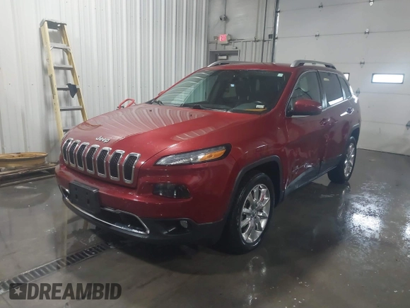 2015 Jeep Cherokee Limited with VIN 1C4PJLDS0FW585595, listed as a IAAI auction lot 41371621 with 102,108 mi miles and . Bid and sale history available at DreamBid. Image 17.