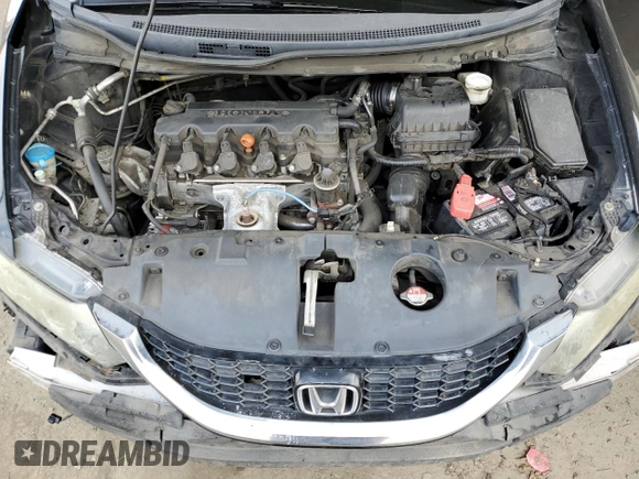2014 Honda Civic EX-L with VIN 19XFB2F9XEE225725, listed as a Copart auction lot 52593905 with 140,534 mi miles and Salvage Title. Bid and sale history available at DreamBid. Image 12.
