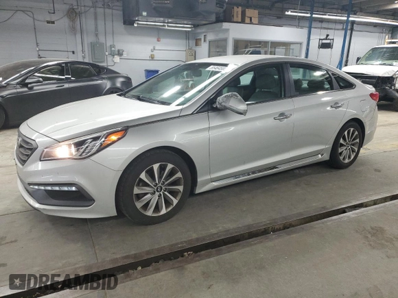 2015 Hyundai Sonata Limited with VIN 5NPE34AF2FH040714, listed as a Copart auction lot 55464585 with 162,231 mi miles and Clean Title. Bid and sale history available at carsss.com. Image 1.