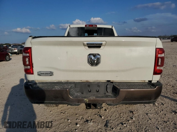 2019 Ram 2500 Laramie Longhorn with VIN 3C6UR5LL4KG593040, listed as a Copart auction lot 44170595 with 160,488 mi miles and Salvage title. Bid and sale history available at DreamBid. Image 6.