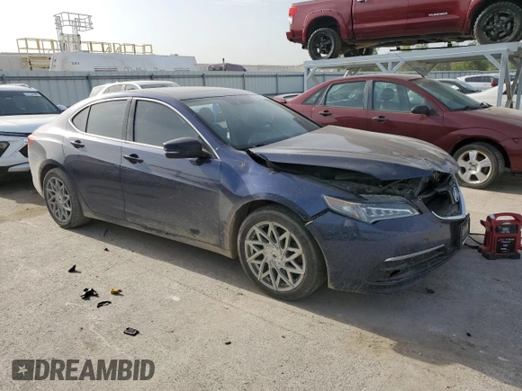 2015 Acura TLX Technology with VIN 19UUB2F5XFA009951, listed as a Copart auction lot 56991775 with Not provided miles and Salvage title. Bid and sale history available at DreamBid. Image 4.