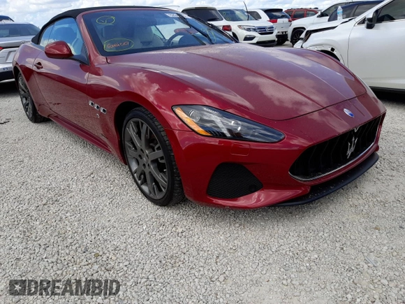 2018 Maserati GranTurismo Sport z VIN ZAM45VMAXJ0273429, wystawiony jako Copart lot #62010052 z przebiegiem 9 980 mil mil oraz . Historia ofert i sprzedaży dostępna na DreamBid. Obrazek 1.