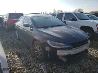 2015 Chrysler 200 C with VIN 1C3CCCCG9FN513908, listed as a Copart auction lot 50049225 with 135,742 mi miles and Salvage Title. Bid and sale history available at carsss.com. Image 4.