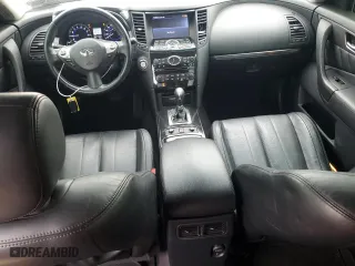2017 Infiniti QX70 with VIN JN8CS1MW7HM415868, listed as a Copart auction lot 62451924 with 94,763 mi miles and Salvage Title. Bid and sale history available at carsss.com. Image 8.