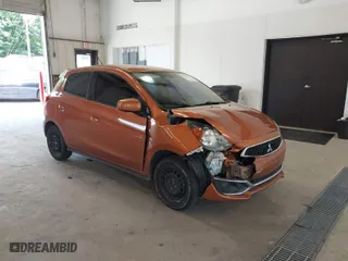 2019 Mitsubishi Mirage ES with VIN ML32A3HJ1KH015568, listed as a IAAI auction lot 39717130 with 145,453 mi miles. Bid and sale history available at carsss.com. Image 1.