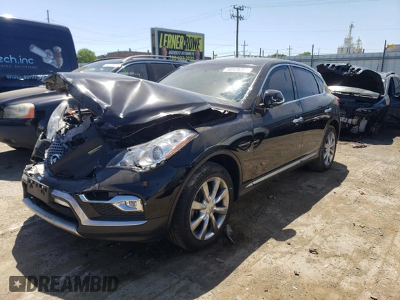 2017 Infiniti QX50 with VIN JN1BJ0RR2HM406604, listed as a Copart auction lot 56928234 with 72,915 mi miles and Salvage Title. Bid and sale history available at carsss.com. Image 1.