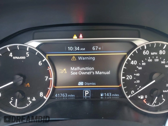 2024 Nissan Altima SV with VIN 1N4BL4DV3RN305351, listed as a IAAI auction lot 41845945 with 41,763 mi miles and . Bid and sale history available at DreamBid. Image 7.