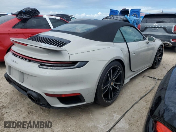 2021 Porsche 911 Turbo S with VIN WP0CD2A94MS263709, listed as a Copart auction lot 73958004 with Not Provided miles and Salvage Title. Bid and sale history available at DreamBid. Image 3.