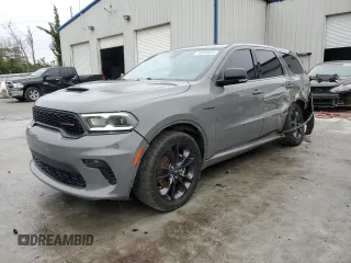 2021 Dodge Durango R/T with VIN 1C4SDHCT2MC790343, listed as a Copart auction lot 88030625 with 95,798 mi miles and Salvage Title. Bid and sale history available at DreamBid. Image 1.