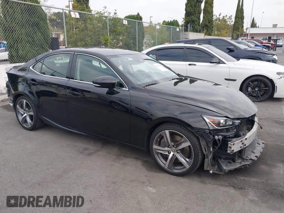 2017 Lexus IS with VIN JTHBA1D25H5041129, listed as a IAAI auction lot 42025094 with 102,568 mi miles. Bid and sale history available at carsss.com. Image 1.