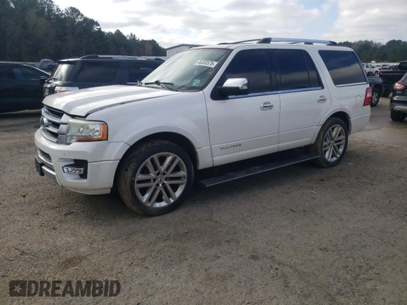 2015 Ford Expedition Platinum with VIN 1FMJU1LT2FEF28179, listed as a Copart auction lot 46353575 with Not provided miles and Salvage title. Bid and sale history available at DreamBid. Image 1.