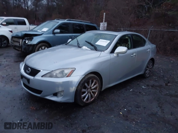 2007 Lexus IS 250 with VIN JTHCK262772008783, listed as a IAAI auction lot 41039305 with 233,934 mi miles. Bid and sale history available at carsss.com. Image 2.