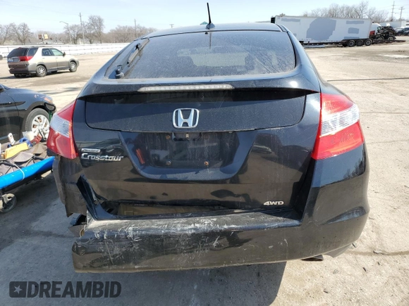 2011 Honda Accord Crosstour EX-L with VIN 5J6TF2H52BL002464, listed as a Copart auction lot 46352045 with 316,946 mi miles and Salvage Title. Bid and sale history available at carsss.com. Image 6.