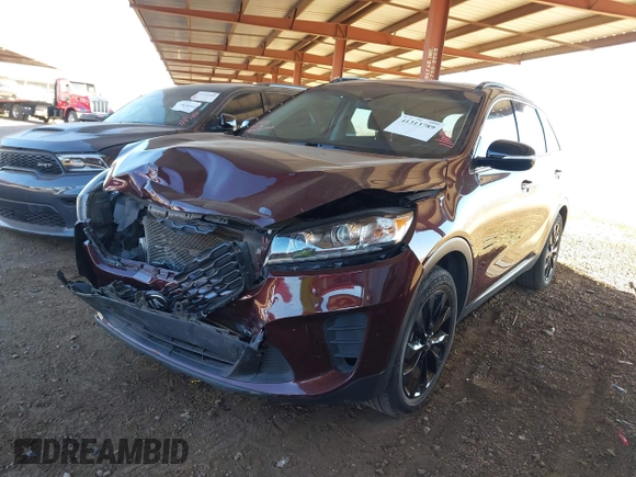 2019 Kia Sorento S V6 with VIN 5XYPG4A56KG590231, listed as a IAAI auction lot 41313789 with 92,776 mi miles. Bid and sale history available at carsss.com. Image 17.