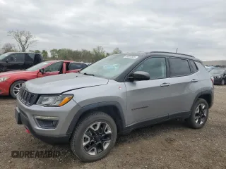 2017 Jeep Compass Trailhawk with VIN 3C4NJDDB6HT689305, listed as a Copart auction lot 54889585 with 43,686 mi miles and Salvage title. Bid and sale history available at DreamBid. Image 1.