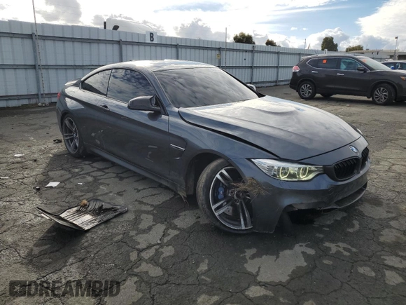 2016 BMW M4 with VIN WBS3R9C54GK338670, listed as a Copart auction lot 82713254 with 36,133 mi miles and Salvage title. Bid and sale history available at DreamBid. Image 4.