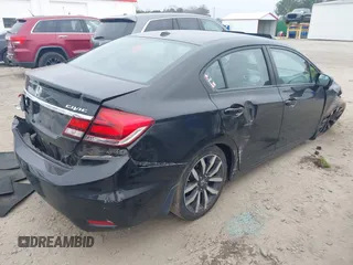 2015 Honda Civic Sedan EX-L with VIN 19XFB2F95FE047952, listed as a IAAI auction lot 41803118 with 1 mi miles. Bid and sale history available at carsss.com. Image 4.