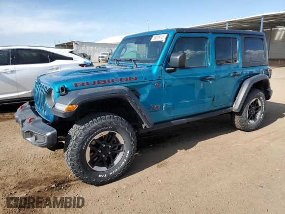 2020 Jeep Wrangler Unlimited Rubicon z VIN 1C4HJXFN2LW300085, wystawiony jako Copart lot #58085445 z przebiegiem 29 545 mil mil oraz Szkoda całkowita • Salvage title. Historia ofert i sprzedaży dostępna na DreamBid. Obrazek 1.