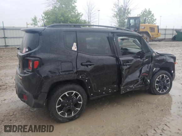 2023 Jeep Renegade Trailhawk with VIN ZACNJDC11PPP59062, listed as a Copart auction lot 58335455 with 9,392 mi miles and Salvage title. Bid and sale history available at DreamBid. Image 3.