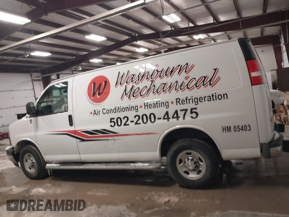 2021 Chevrolet Express Cargo with VIN 1GCWGAFP3M1193924, listed as a IAAI auction lot 41570565 with 70,337 mi miles and . Bid and sale history available at DreamBid. Image 14.