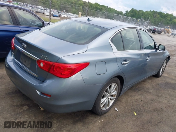 2015 Infiniti Q50 with VIN JN1BV7AR9FM418836, listed as a IAAI auction lot 42181355 with 165,787 mi miles and . Bid and sale history available at DreamBid. Image 4.