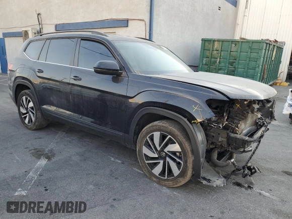 2024 Volkswagen Atlas SE with VIN 1V2WR2CA9RC514763, listed as a Copart auction lot 88169765 with 39,144 mi miles and Salvage title. Bid and sale history available at DreamBid. Image 4.