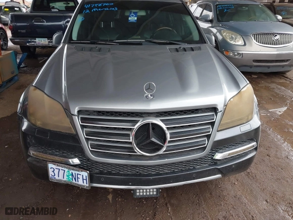 2012 Mercedes-Benz GL-Class GL 550 with VIN 4JGBF8GE4CA783163, listed as a IAAI auction lot 41756700 with 220,571 mi miles. Bid and sale history available at carsss.com. Image 6.