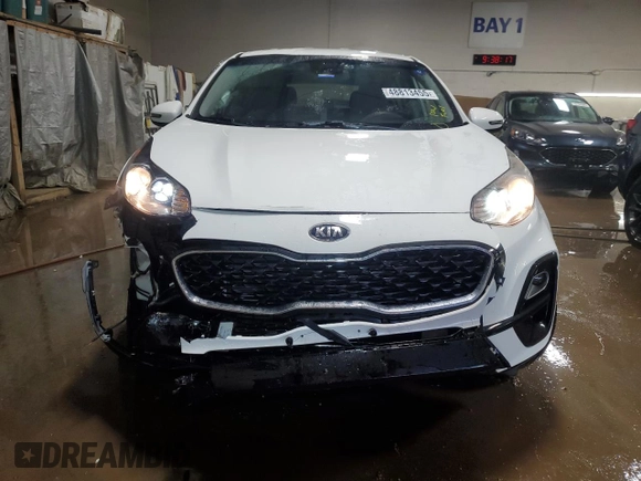 2020 Kia Sportage LX with VIN KNDPMCAC6L7806031, listed as a Copart auction lot 48813455 with 48,230 mi miles and Salvage Title. Bid and sale history available at carsss.com. Image 5.