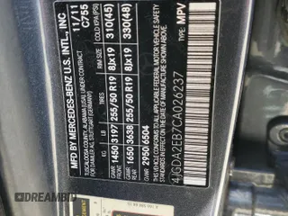 2012 Mercedes-Benz M 350 z VIN 4JGDA2EB7CA026237, wystawiony jako Copart lot #56520935 z przebiegiem 146 955 mil mil oraz Czysty tytuł • Clean title. Historia ofert i sprzedaży dostępna na DreamBid. Obrazek 13.