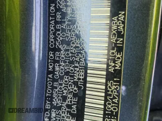 2010 Lexus HS 250h with VIN JTHBB1BA5A2003303, listed as a Copart auction lot 42003095 with Not Provided miles and Salvage Title. Bid and sale history available at DreamBid. Image 12.