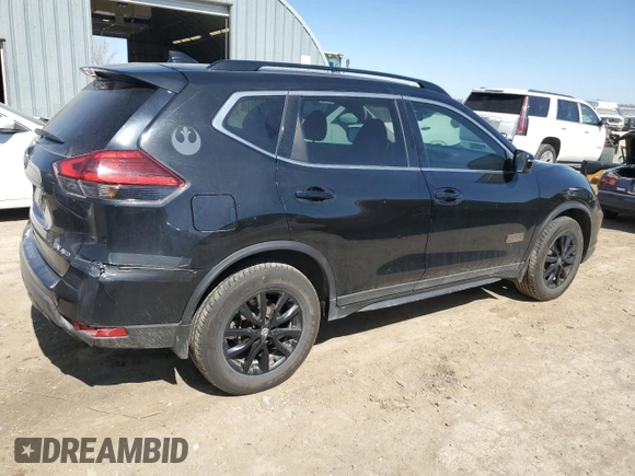 2017 Nissan Rogue SL with VIN 5N1AT2MV4HC758023, listed as a Copart auction lot 48756585 with 176,000 mi miles and Salvage Title. Bid and sale history available at carsss.com. Image 3.