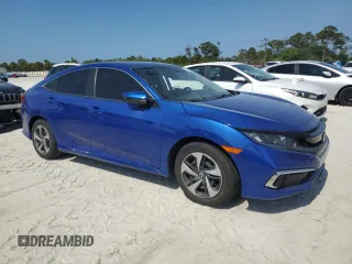 2020 Honda Civic LX with VIN 2HGFC2F69LH575112, listed as a Copart auction lot 55664005 with 33,495 mi miles and Non Repairable. Bid and sale history available at DreamBid. Image 4.