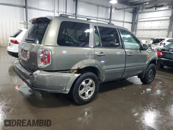 2007 Honda Pilot EX-L с VIN 2HKYF18567H523835, выставлен на аукционе Copart как лот 58586815 с пробегом 237 554 миль миль и Списание • Salvage title. История ставок и продаж доступна на DreamBid. Изображение 3.