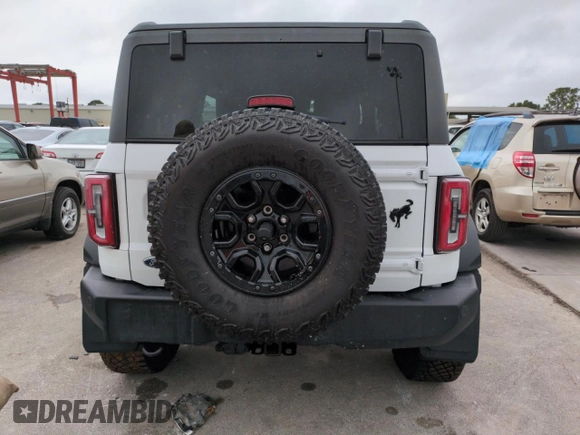 2022 Ford Bronco with VIN 1FMDE5CP3NLB21065, listed as a Copart auction lot 74299164 with Not Provided miles and Non Repairable. Bid and sale history available at DreamBid. Image 6.