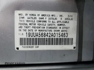 2002 Acura TL Type S with VIN 19UUA56842A015463, listed as a Copart auction lot 72703754 with 86,227 mi miles and Salvage Title. Bid and sale history available at carsss.com. Image 12.