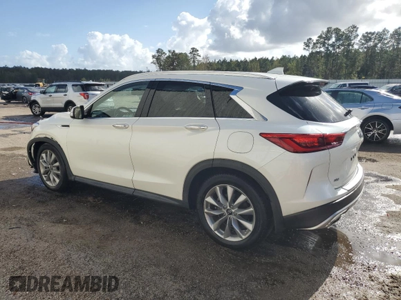 2021 Infiniti QX50 Essential with VIN 3PCAJ5CBXMF105793, listed as a Copart auction lot 79343664 with 47,913 mi miles and Salvage title. Bid and sale history available at DreamBid. Image 2.
