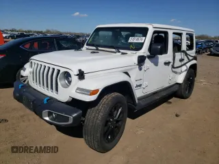 2023 Jeep Wrangler Sahara z VIN 1C4JJXP61PW519599, wystawiony jako Copart lot #51814674 z przebiegiem Nie podano mil oraz Szkoda całkowita • Salvage title. Historia ofert i sprzedaży dostępna na DreamBid. Obrazek 1.
