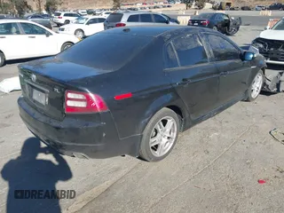 2008 Acura TL with VIN 19UUA66208A044355, listed as a IAAI auction lot 41377578 with 197,863 mi miles. Bid and sale history available at carsss.com. Image 4.