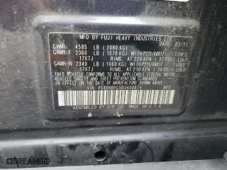 2011 Subaru Outback 2.5i Prem AWP/HK Aud with VIN 4S4BRBFC5B3408874, listed as a Copart auction lot 69269404 with 155,722 mi miles and Salvage Title. Bid and sale history available at carsss.com. Image 15.
