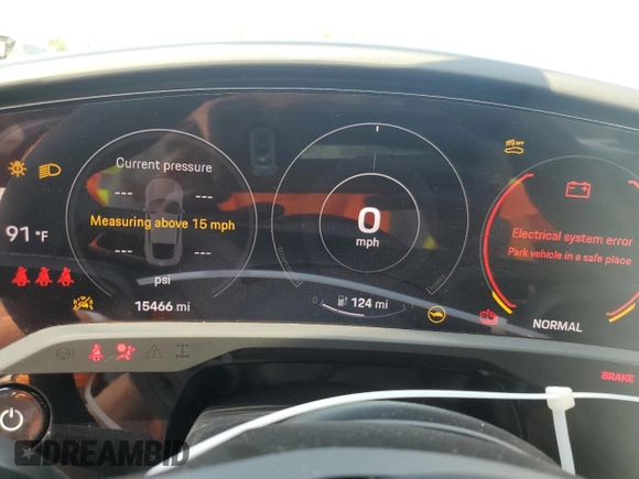 2022 Porsche Taycan GTS with VIN WP0AD2Y14NSA59956, listed as a Copart auction lot 65399344 with 15,466 mi miles and Salvage Title. Bid and sale history available at DreamBid. Image 9.