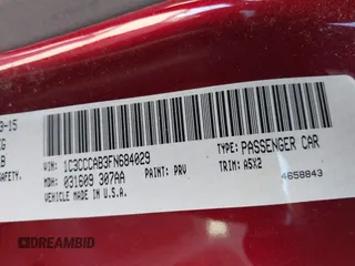 2015 Chrysler 200 Limited with VIN 1C3CCCAB3FN684029, listed as a IAAI auction lot 41824665 with 133,573 mi miles and . Bid and sale history available at carsss.com. Image 9.