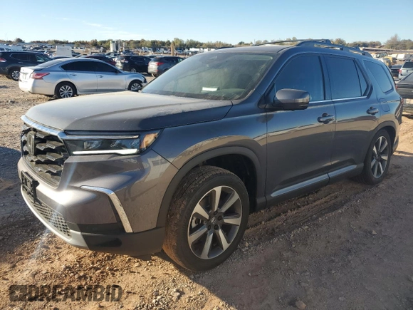 2025 Honda Pilot Elite with VIN 5FNYG1H86SB060061, listed as a Copart auction lot 81537784 with 275 mi miles and Salvage Title. Bid and sale history available at carsss.com. Image 1.