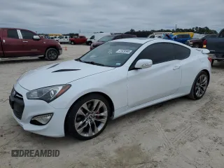 2016 Hyundai Genesis Coupe 3.8L Ultimate with VIN KMHHU6KJ3GU133852, listed as a Copart auction lot 41929395 with 76,825 mi miles and Salvage Title. Bid and sale history available at carsss.com. Image 1.