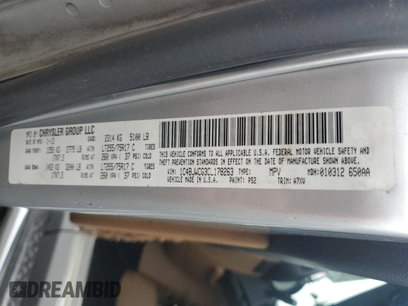 2012 Jeep Wrangler Rubicon с VIN 1C4BJWCG3CL178263, выставлен на аукционе Copart как лот 61344335 с пробегом 202 752 миль миль и Чистый • Clean title. История ставок и продаж доступна на DreamBid. Изображение 12.