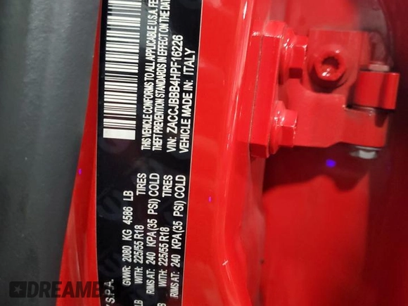 2017 Jeep Renegade Latitude z VIN ZACCJBBB4HPF16226, wystawiony jako Copart lot #50770685 z przebiegiem 116 805 mil mil oraz Szkody całkowita. Historia ofert i sprzedaży dostępna na DreamBid. Obrazek 15.
