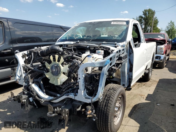 2024 Ford F-250 XL with VIN 1FTBF2BA1RED63447, listed as a Copart auction lot 57393255 with 12,343 mi miles and Salvage title. Bid and sale history available at DreamBid. Image 1.