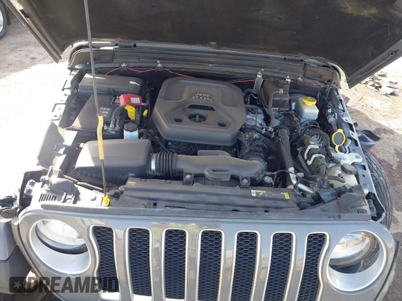 2021 Jeep Wrangler Unlimited Sahara Altitude z VIN 1C4HJXEN9MW645794, wystawiony jako IAAI lot #41807183 z przebiegiem 84 043 mil mil oraz . Historia ofert i sprzedaży dostępna na DreamBid. Obrazek 10.